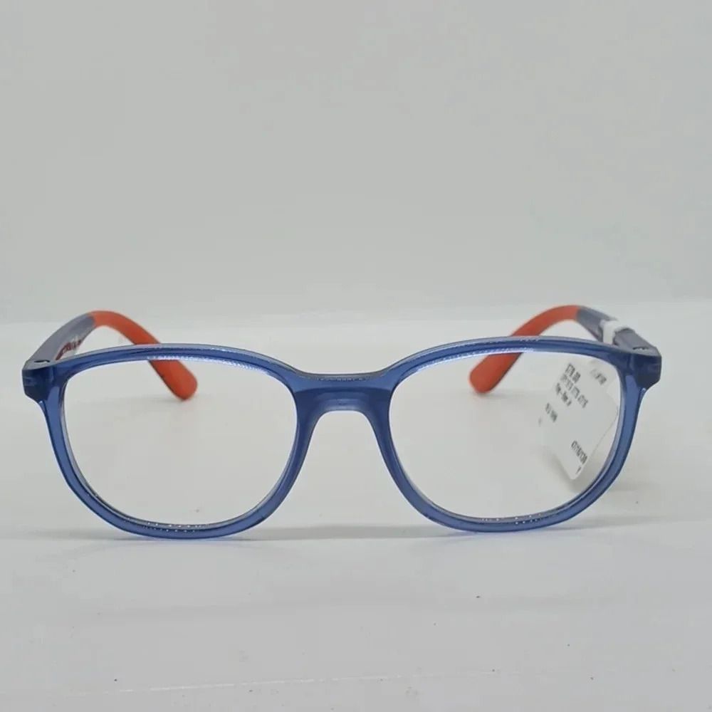 NWT RAY-BAN JUNIOR EYEGLASS FRAMES 1619 BLUE SHINY